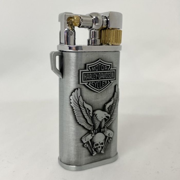Газовая зажигалка Koji Harley Davidson серебристая