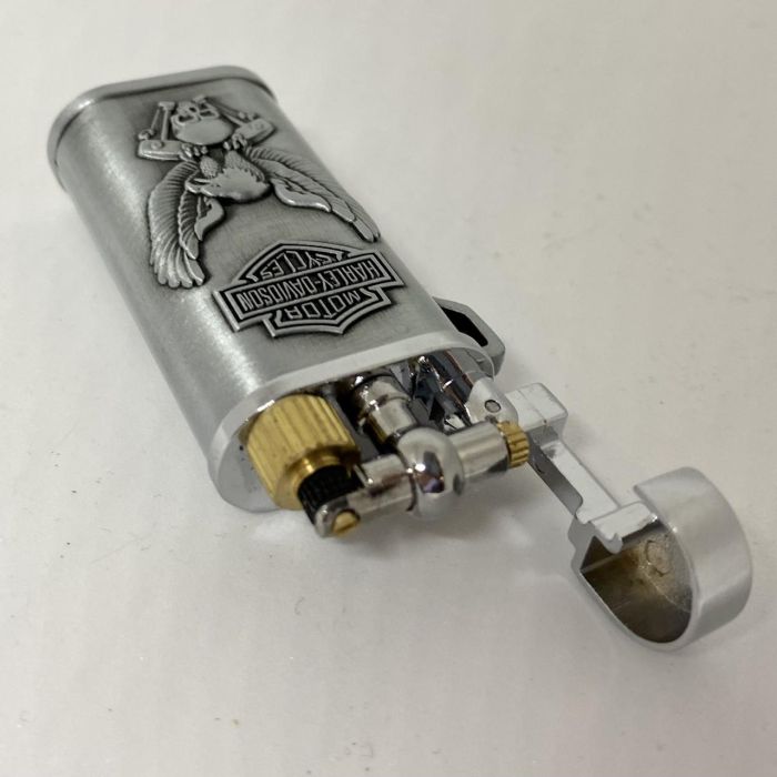 Газовая зажигалка Koji Harley Davidson серебристая