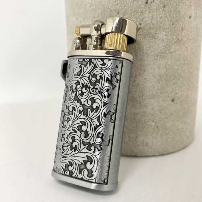 Газовая зажигалка Koji "Silver Lace" (Серебряное кружево)