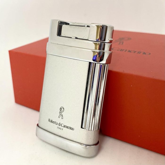 Елегантна газова запальничка Roberta di Camerino (Italy) — Silver & Chrome
