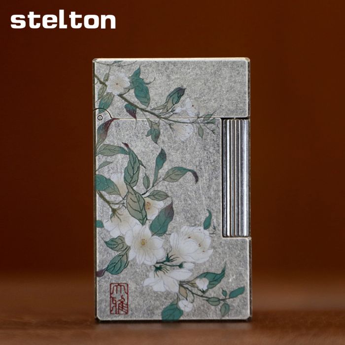 Газовая зажигалка Stelton "Antique Blossom" Белые Цветы