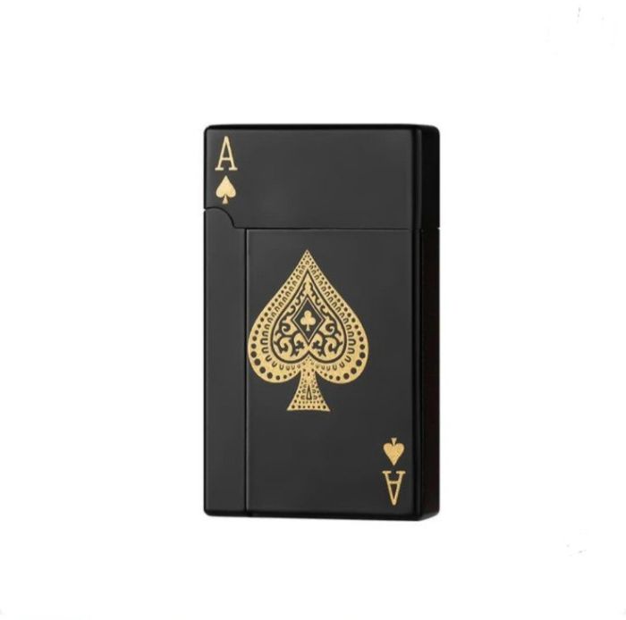 Газовая зажигалка «Ace of Spades» (Туз Пик) - Gold & Black Edition