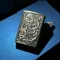 Бензиновая зажигалка Zorro "Antique Brass" с художественной гравировкой Золотистая