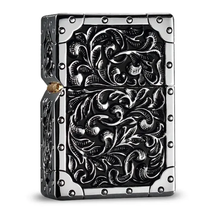 Бензиновая зажигалка Zorro "Ultimate Justice" - Коллекционная серия Baroque Edition Серебристая