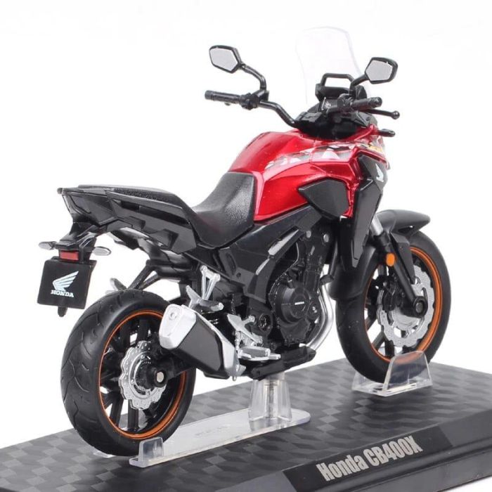 Коллекционная масштабная модель мотоцикла Honda CB400X Touring (1:12) - Красный