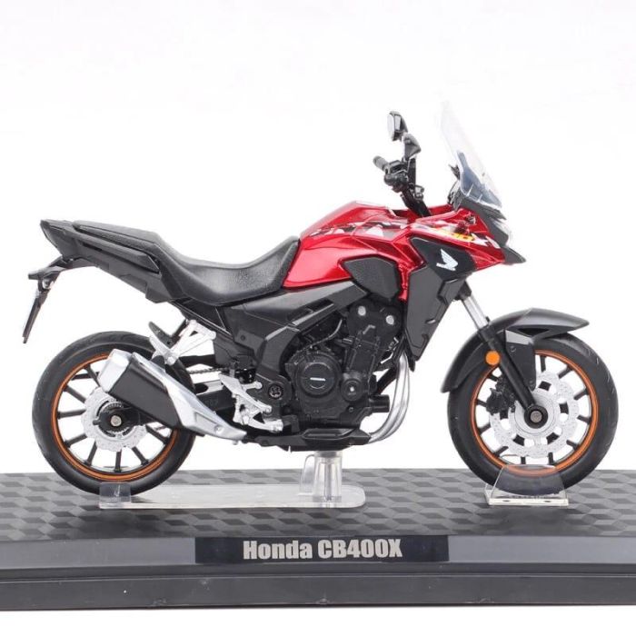 Коллекционная масштабная модель мотоцикла Honda CB400X Touring (1:12) - Красный