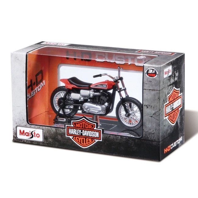 Коллекционная модель мотоцикла Harley-Davidson 1972 XR750 Racing Bike (Maisto, 1:18)