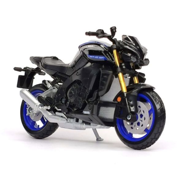 Коллекционная модель мотоцикла 2023 Yamaha MT-10 SP (Maisto, 1:18) цвет Фирменный темно-синий с металликом и золотистыми