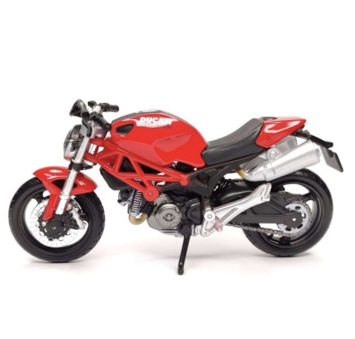 Коллекционная модель мотоцикла Maisto Ducati Monster 696 (Масштаб 1:18) ярко-красный