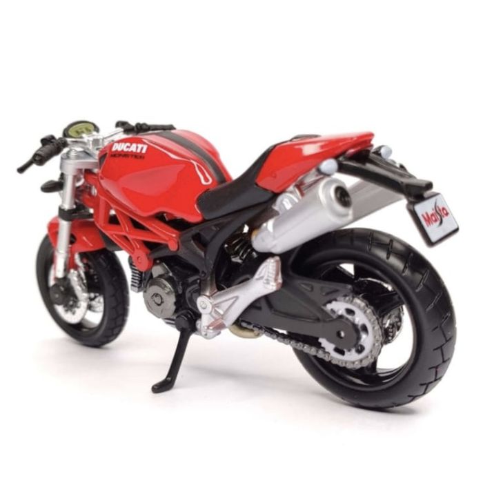 Коллекционная модель мотоцикла Maisto Ducati Monster 696 (Масштаб 1:18) ярко-красный