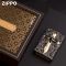 Бензиновая зажигалка Zippo Armor Custom "Golden Cross" (Золотой Крест) с глубокой гравировкой в подарочной коробке