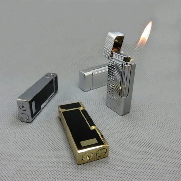 Элегантная газовая зажигалка Spunk в классическом серебристом цвете