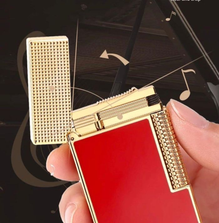 Премиальная газовая зажигалка Maduro (Red & Gold) с фирменным кликом