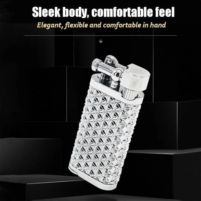 Газовая кремниевая зажигалка Spunk Silver Premium