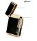 Элитная газовая зажигалка Derui R-09 Classic Black & Gold с фирменным кликом