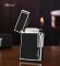 Элитная газовая зажигалка Derui R-09 Classic Black & Silver с фирменным кликом