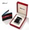Элитная газовая зажигалка Derui R-09 Classic Black & Silver с фирменным кликом