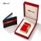 Элитная газовая зажигалка Derui R-09 Classic Red & Gold с фирменным кликом
