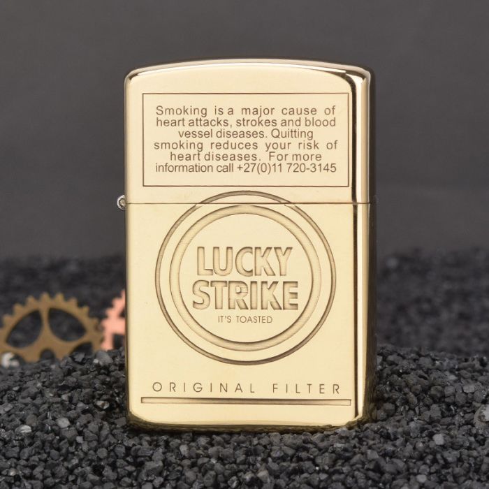 Бензинова латунна запальничка Zorro «Lucky Strike Original Filter»
