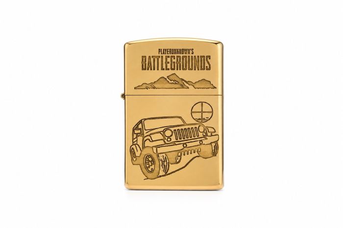 Бензиновая латунная зажигалка Zorro «PUBG Edition» для фанатов культовой игры PlayerUnknown's Battlegrounds