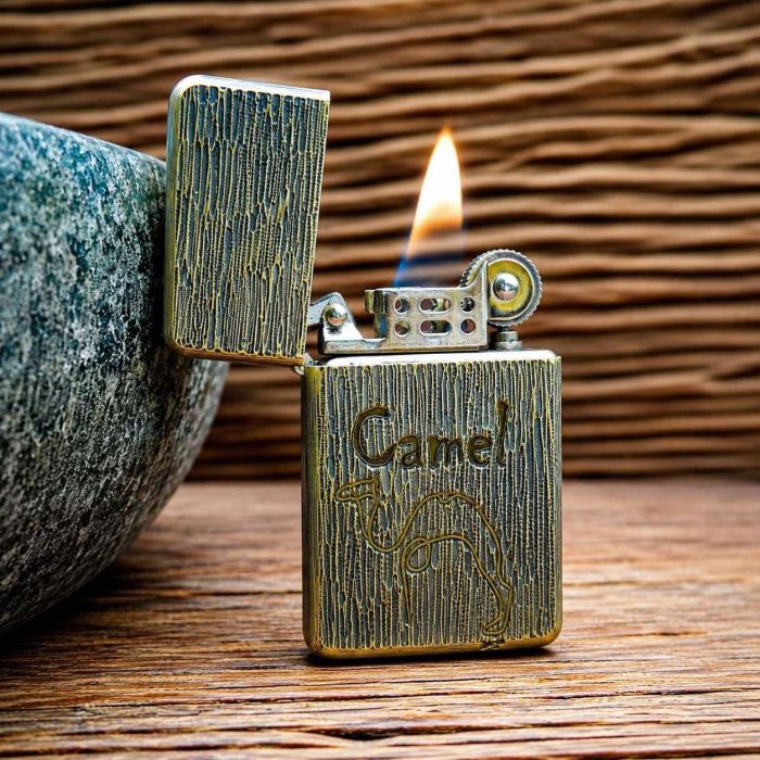 Бензиновая латунная зажигалка Zorro «Camel» (Серия Upgrade, модель 790)