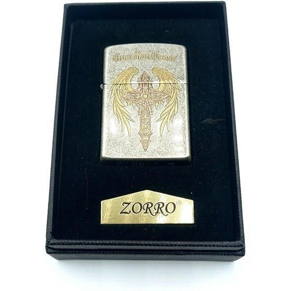 Бензиновая латунная зажигалка Zorro "Guardian Cross" (Ангельский Крест) - Ограниченная серия