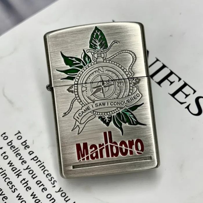 Бензиновая зажигалка Zorro "Marlboro - I Came, I Saw, I Conquerered" Limited Edition (Колекционная серия)
