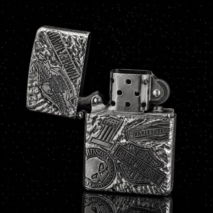 Бензинова запальничка Zorro "Harley-Davidson Edition" (Cupro Nickel, 2026)