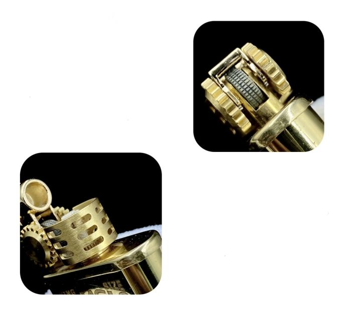 Бензиновая зажигалка Zorro Ultimate Justice 587 Brass с вставками-хамелеон