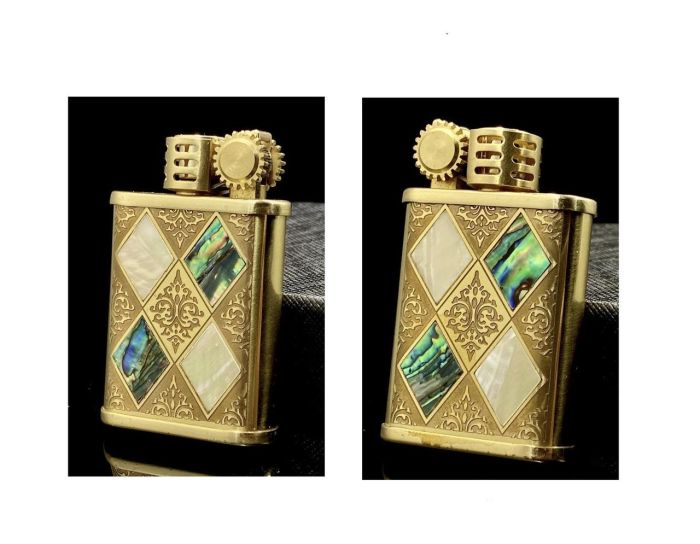 Бензиновая зажигалка Zorro Ultimate Justice 587 Brass с вставками-хамелеон