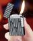 Элегантная газовая зажигалка Classic Lighter с фирменным кликом (Black/Silver)
