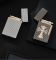 Газовая зажигалка Derui Premium со стильным крестом цвет Silver