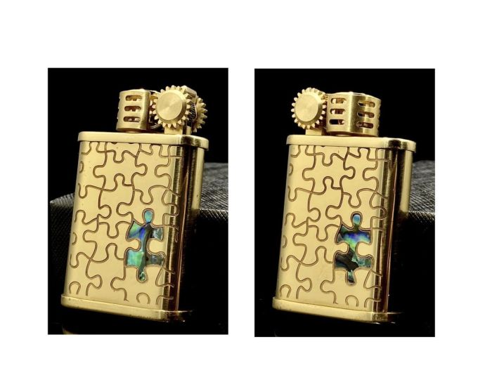 Бензинова запальничка ZORRO 587 Brass «Пазл»
