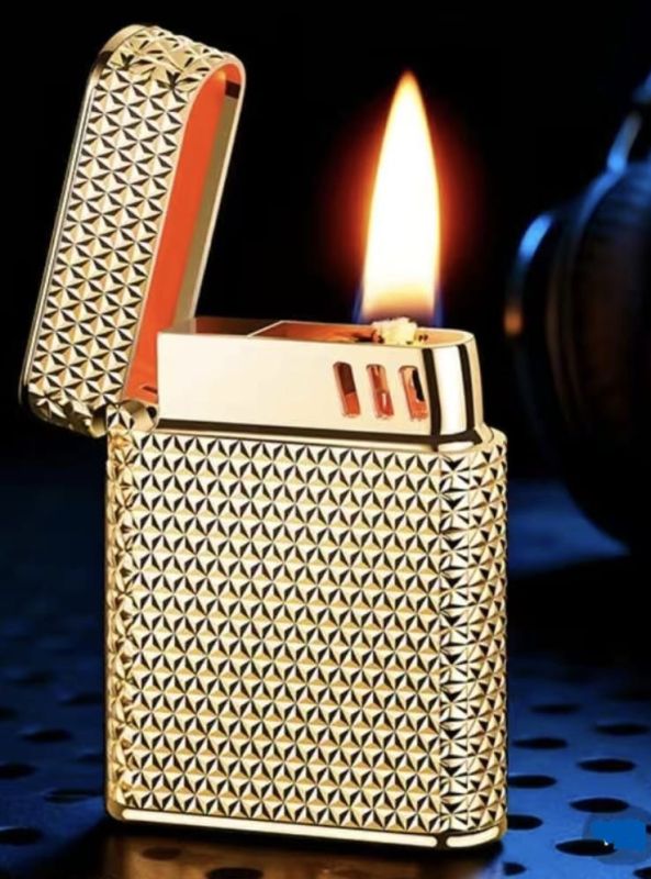 Элитная бензиновая зажигалка с сенсорным электроподжигом от звука и встряхивания